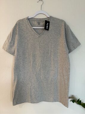Blu Rock Men’s Heather Gray V-Neck T-Shirt XL NWT